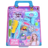 Ігровий набір перукаря намистини пристрій для плетіння фен гребінець YK6624-1