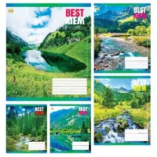 Тетради ученические 24 листа клетка Тверда Природа, 20 шт. в упаковке