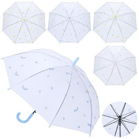 Парасолька дитяча, довжина 77 см, тростина 69 см, d=90 см, спиця 54 см, клейонка (В асортименті)