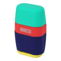 Ластик з чінкою, 2 отвори, пластиковий корпус, із контейнером, BM.4771