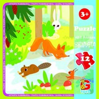 Пазли G-Toys Лісові мешканці, 12 елементів, LR07