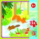 Пазли G-Toys Лісові мешканці, 12 елементів, LR07
