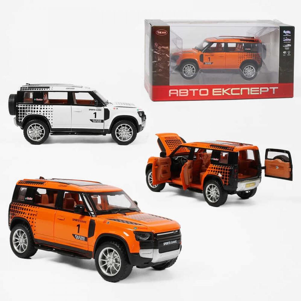 Джип "Авто Експерт", 2 кольори, металопластик, масштаб 1:22, світло, звук, інерція, відчиняються двері, багажник та капот, в кор. /36-2/