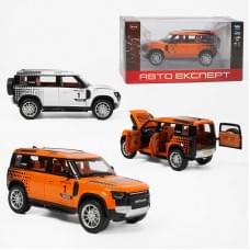 Джип "Авто Експерт", 2 кольори, металопластик, масштаб 1:22, світло, звук, інерція, відчиняються двері, багажник та капот, в кор. /36-2/