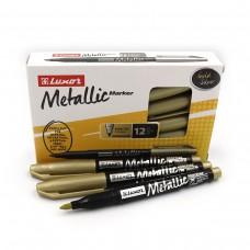 Маркер "Luxor" Metallic Gold, золото, ціна за 12 шт. //