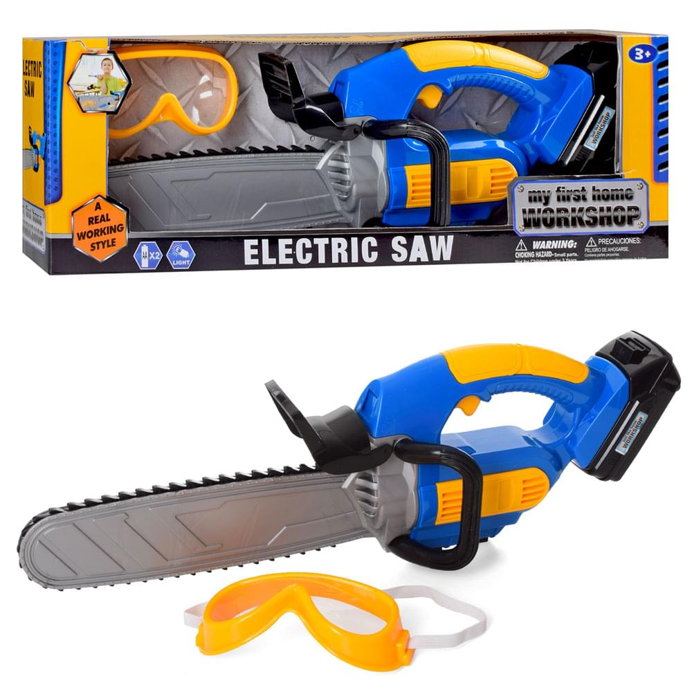 Інструмент іграшковий "Бензопила" 43см, маска, звукові та світлові ефекти 7946