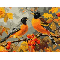 Картина за номерами Пташки в саду 30×40 см КНО6638