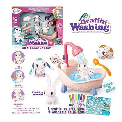 Набір для творчості, 4 фігурки, фломастери, ванночка, 32x12x24 см, 803