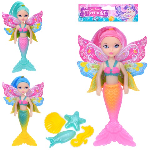 Лялька, 17 см, русалка, фея, аксесуари (В асортименті)