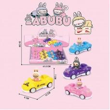 Машинка "LABUBU" з героєм, інерція 12х6х4см/24/288/12шт в кор.