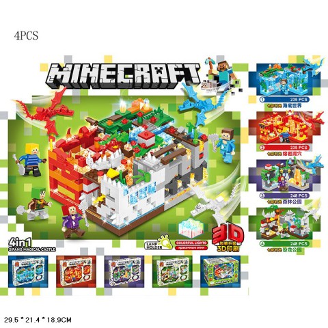 Конструктор minecraft від 235 деталей (В асортименті) GT-124