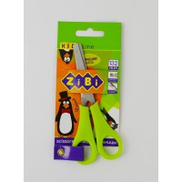 Ножиці дитячі, 132 мм, із лінійкою, салатовий