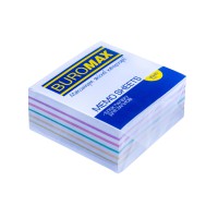 Блок паперу для нотаток Радуга, 90x90x40 мм, несклеєний