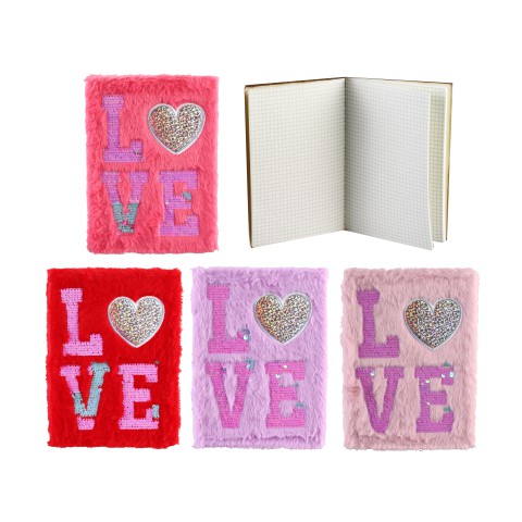 Блокнот пухнастий Love, А5, 80 аркушів, 80 г/м² (В асортименті)