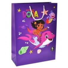 Подарунковий пакет Qbee "Дора мандрівниця" 31x42x12см, набір з 4-х штук QB004-202