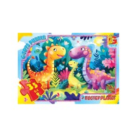 Пазли G-Toys Веселі динозаври, 35 елементів, XR01