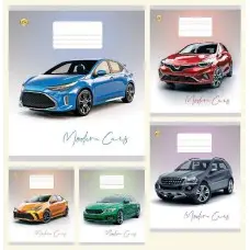 Тетради ученические 18 листов линия Тверда ТЕ42207 Modern Cars, 20 шт. в упаковке