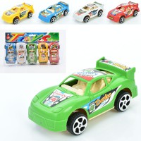 Набір інерційних машинок, 5 шт., 8.5 см