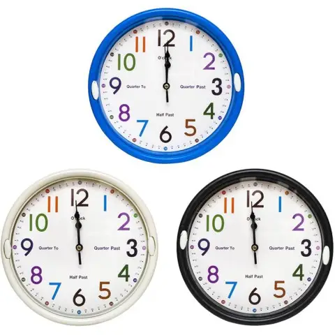 Настінний годинник D22 см мікс B084-4(114351)