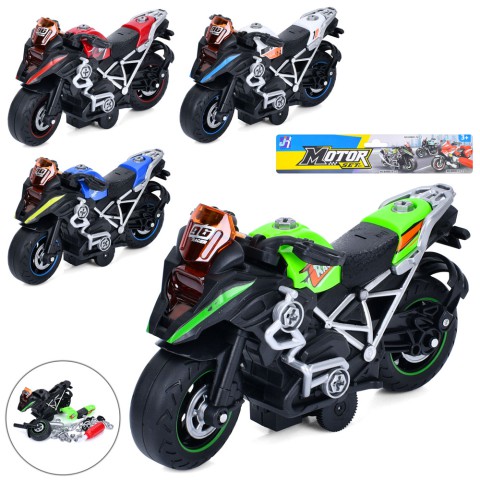 Конструктор Мотоцикл інерційний, 8080C-5-6-7-8, 22 см, викрутка, (В асортименті)