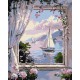 Набір для розпису по номерах Чарівна гавань, Ideyka, 40x50 см, КНО6379