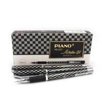 Набір гелевих ручок Piano Artistic Col, чорна, 12 шт., 227-PGBK