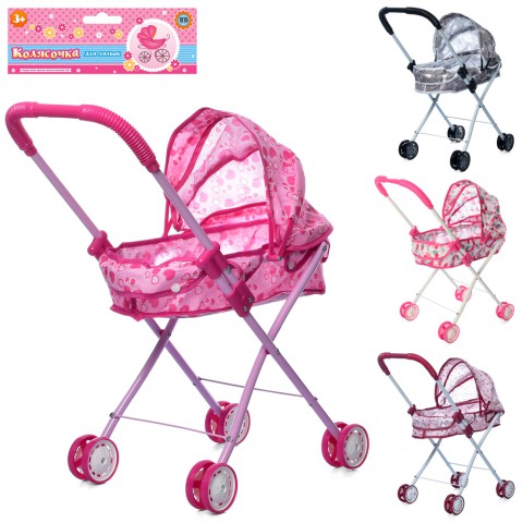 Коляска металева, класика, подвійні колеса, (В асортименті)