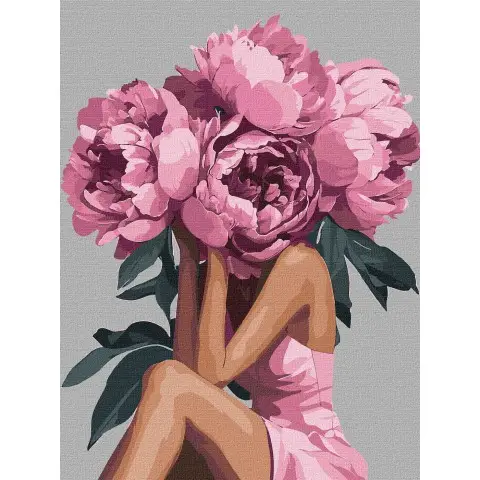 Набір для розпису по номерах Мрійливість з фарбами металік extra, Ideyka, 30x40 см, КНО8522