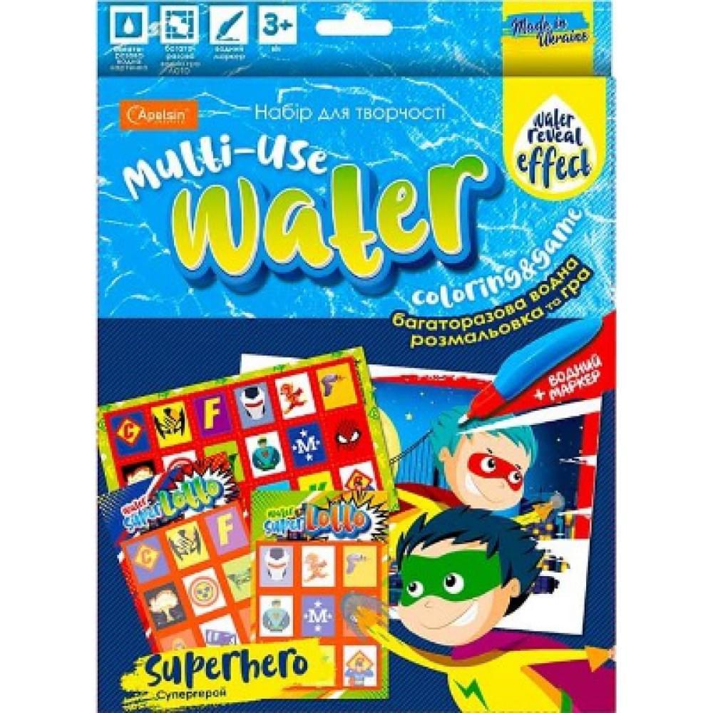 Набір для творчості "Багаторазова водна розмальовка та гра" "Супергерой"