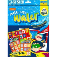 Набір для творчості Багаторазова водна розмальовка та гра Супергерой НТ-13-01
