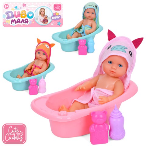Пупс 32 см п'є-пісяє ванна 33 см аксесуари (В асортименті) YL2430P-A-B-C-DM-UA