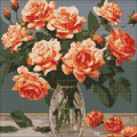 Набір з алмазною мозаїкою Витончений букет AMO7887, 30x30 см