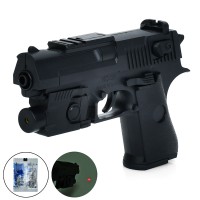 Пістолет, 18.5 см, водяні кулі, лазер, на батарейках, 16x22x4 см