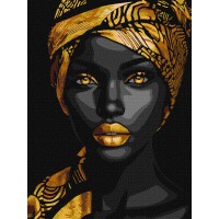 Картина за номерами Золота витонченість металік extra Ideyka 30×40 см КНО8497