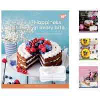 Зошити учнівські 18 аркушів лінія. YES Desserts, 25 шт. в упаковці