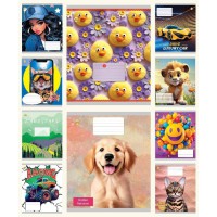 Зошити учнівські 12 аркушів лінія ТЕ42102, 25 шт. в упаковці