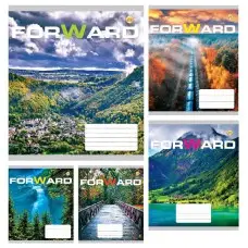 Тетради ученические 12 листов клетка Твердая Природа, 25 шт. в упаковке