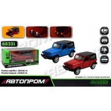 Машина мет. АВТОПРОМ,1:32 Jeep Wrangler ,батар, світ.,звук,відкр..двері, кор. 18*9*9см /48-2/