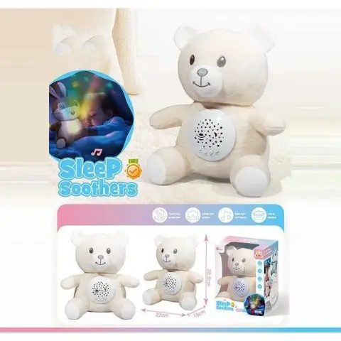 Нічник Ведмедик звуки природи мелодії підсвічування регулювання гучності KC13