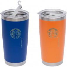 Термостакан Starbucks 500 мл 17*8,5*7см (прозора кришка) Х2-48