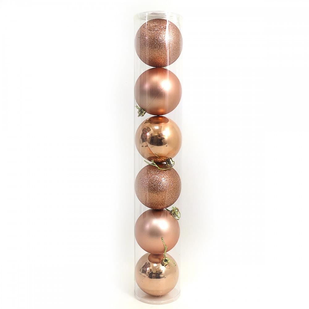 Набор шар. тубус "Holiday" 6см, 6шт., PVC 1шт/этик