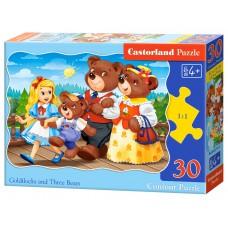 Пазлы Castorland 30 элементов "Три медведя" 32*23 см