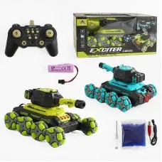 Р/К танк світло звук парогенератор стріляє орбізами обертання 360° пульт 2.4G акумулятор KT908A