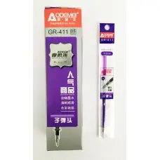 Стержень гелевый стираемый, толстый наконечник, 0.5 мм, темно-фиолетовый, 125 мм, 20 шт.