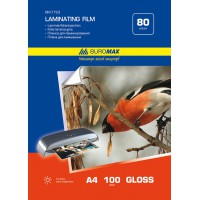 Плівка для ламінування, А4, 80 мкм, 100 шт.