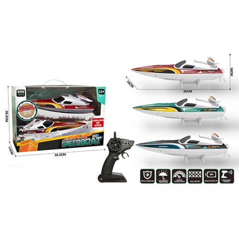 Катер на радіокеруванні, акумулятор, 34 см, USB-зарядка, 38.5x26x11 см (В асортименті)