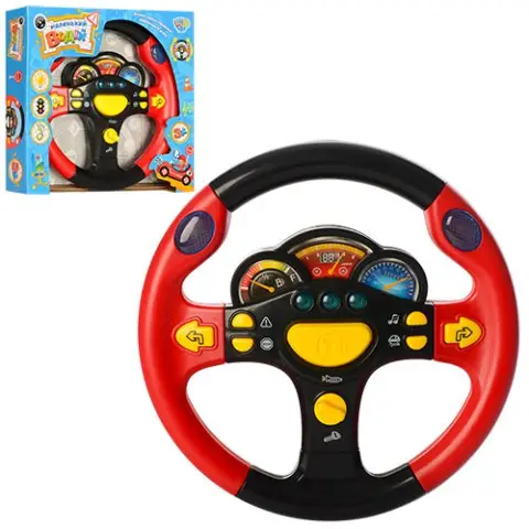 Кермо музичне 19,5 см українською світло правила ПДР