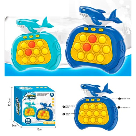 Гра електронна Pop It, музика, звук, світло, 13x13.5x6 см