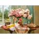 Алмазна мозаїка на підрамнику Квіти на столі 40×50 см 71253_BGLE
