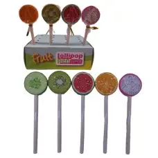 Ручка шариковая Леденец на палочке-фрукты, 4 шт., 1619